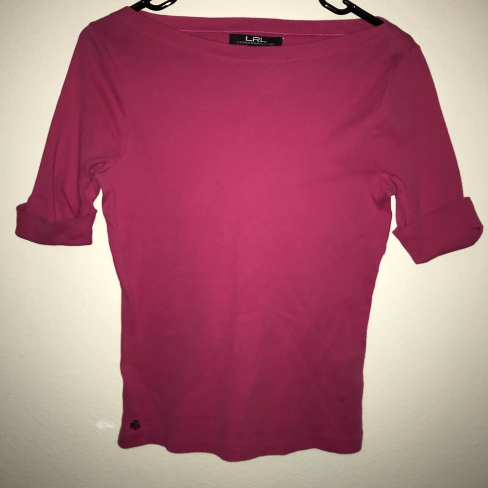 calvin klein hot pink 90s shirt